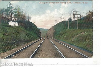Along the Boston and Albany R.R.-Westfield,Massachusetts 1909 - Cakcollectibles