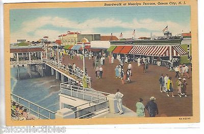 Boardwalk at Moorlyn Terrace-Ocean City,New Jersey 1947 - Cakcollectibles - 1