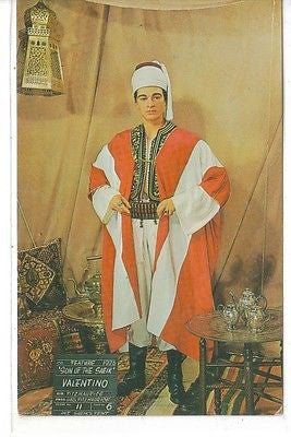 Rudolph Valentino in '' The Son of The Sheik, Movieland Museum, Buena Park, CA - Cakcollectibles