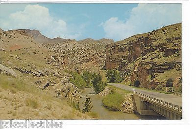 Entrance to Shell Canyon on U.S. Highway 14 in The Big Horn Mts.-Wyoming - Cakcollectibles