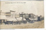 RPPC-North Side Main Street-Brown City,Michigan 1911 (Horse and Wagons) - Cakcollectibles - 1