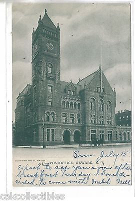 Postoffice-Newark,New Jersey 1906 - Cakcollectibles