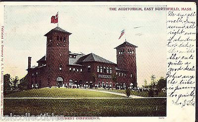 Student Conference,The Auditorium-East Northfield,Massachusetts 1906 - Cakcollectibles