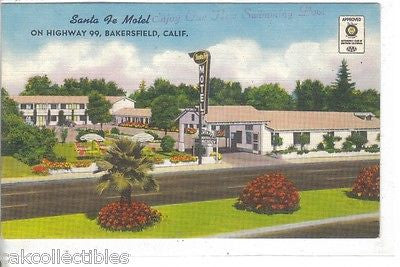 Santa Fe Motel-Bakersfield,California - Cakcollectibles