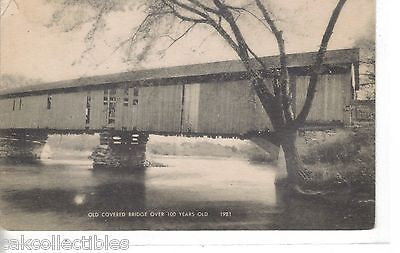Early Post Card-Old Covered Bridge (Over 100 Years Old) - Cakcollectibles