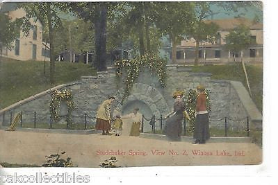 Studebaker Spring,View No. 2-Winona Lake,Indiana 1913 - Cakcollectibles