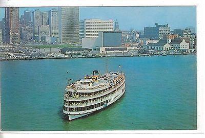 Pleasure Ship Columbia-Detroit,Michigan vintage postcard front