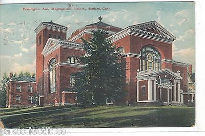 Farmington Avenue Congregational Church-Hartford,Connecticut 1908 - Cakcollectibles