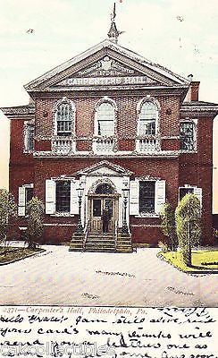 Carpenter's Hall-Philadelphia,Pennsylvania 1907 - Cakcollectibles