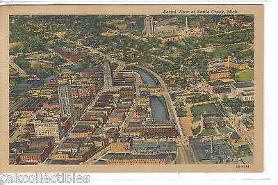 Aerial View of Battle Creek,Michigan - Cakcollectibles