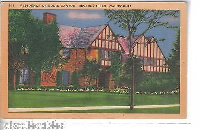 Residence of Eddie Cantor-Beverly Hills,California - Cakcollectibles