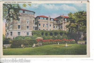 Weldon Hotel-Greenfield,Massachusetts 1936 - Cakcollectibles