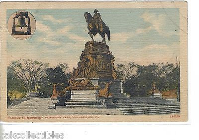 Washington Monument,Fairmount Park-Philadelphia,Pennsylvania - Cakcollectibles