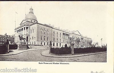 State House and Hooker Monument-Boston,Massachusetts UDB - Cakcollectibles