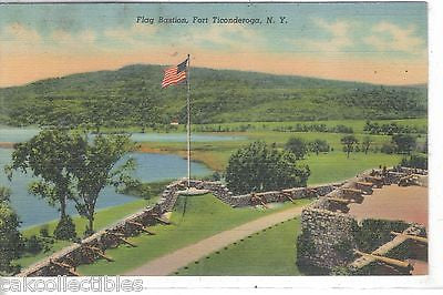 Flag Bastion -Fort Ticonderoga,New York - Cakcollectibles