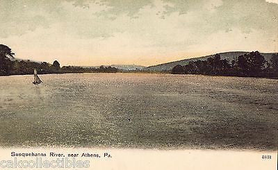 Susquehanna River near Athens,Pennsylvania UDB - Cakcollectibles