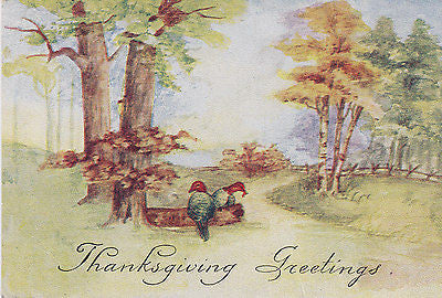 Thanksgiving Greetings From The Farm Holiday Postcard - Cakcollectibles - 1