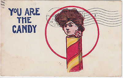 You Are The Candy Comic Postcard - Cakcollectibles