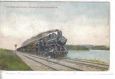 "The Overland Limited"-Chicago & North-Western Ry.1908 - Cakcollectibles