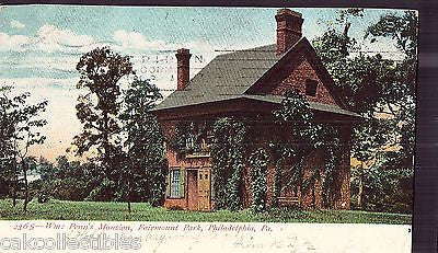 Wm. Penn's Mansion-Fairmount Park-Philadelphia,Pennsylvania 1907 - Cakcollectibles