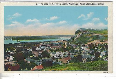 Lover's Leap and Jackson Island,Mississippi River-Hannibal,Missouri - Cakcollectibles