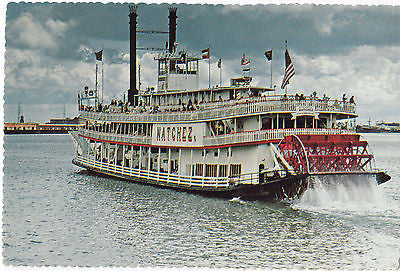 "Sternwheeler Natchez" Steamer Excursion Boat New Orleans Postcard - Cakcollectibles - 1
