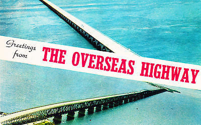 Greetings From The Overseas Highway Postcard - Cakcollectibles