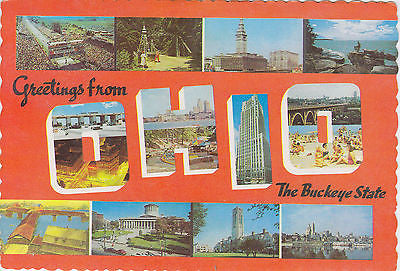 Greetings From Ohio The Buckeye State Postcard - Cakcollectibles - 1