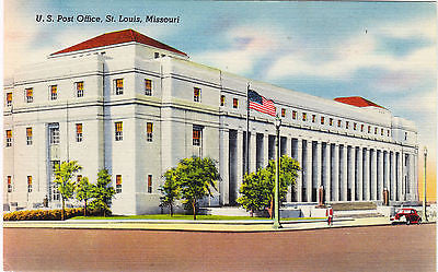 Post Office St Louis Missouri Postcard - Cakcollectibles