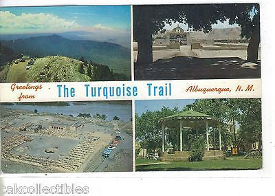 Multi View Post Card-Greetings from The Turquise Trail-Albuquerque,New Mexico - Cakcollectibles - 1