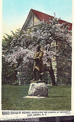 Bronze Statue of Michael Angelo,Campus at Roycroft-East Aurora,N.Y. - Cakcollectibles