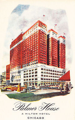 A Hilton Hotel Palmer House Postcard - Cakcollectibles