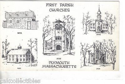 First Parish Churches-Plymouth,Massachusetts - Cakcollectibles