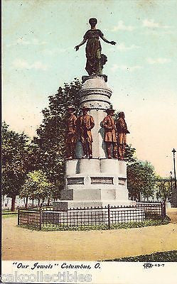 "Our Jewels" Monument-Columbus,Ohio 1909 - Cakcollectibles
