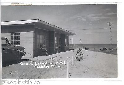 RPPC-Kenny's Lakeshore Motel-Manistee,Michigan 1956 - Cakcollectibles - 1