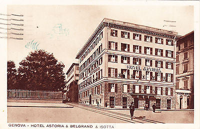 Hotel Astoria & Isotta Genova Postcard - Cakcollectibles