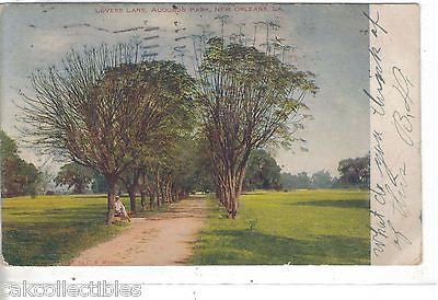 Lovers Lane,Audubon Park-New Orleans,Louisiana 1907 - Cakcollectibles