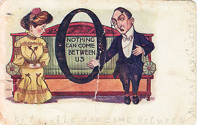 Nothing Can Come Between Us Comic Postcard - Cakcollectibles