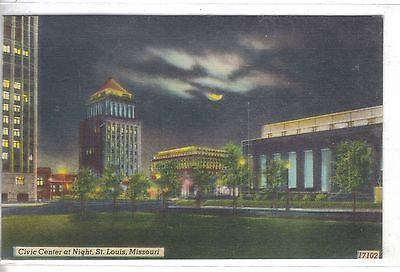 Civic Center at Night-St. Louis,Missouri - Cakcollectibles
