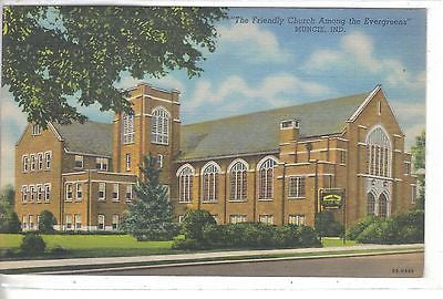 "The Friendly Church Among the Evergreens",Riverside United Brethren-Muncie,Ind - Cakcollectibles