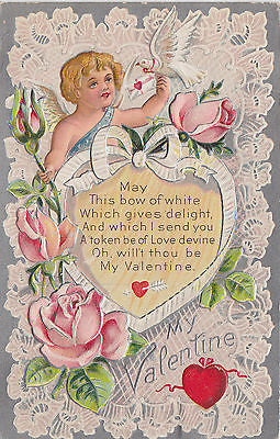Will Thou Be My Valentine Postcard - Cakcollectibles - 1