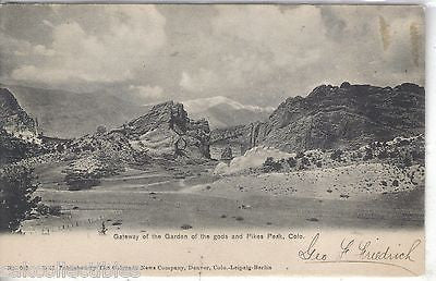 Gateway of the Garden of the Gods and Pikes Peak-Colorado UDB - Cakcollectibles