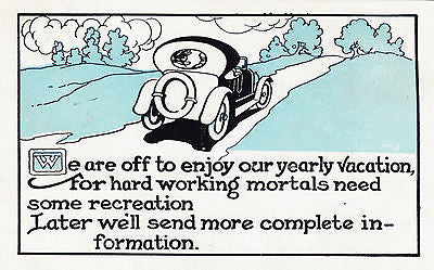 We Are Off Comic Postcard - Cakcollectibles