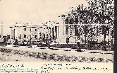 City Hall-Washington,D.C. 1906 - Cakcollectibles