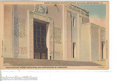 Front Entrance to State Capitol Building-Baton Rouge,Louisiana - Cakcollectibles