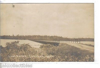 RPPC-Long Bridge-Cadillac,Michigan 1918 - Cakcollectibles - 1