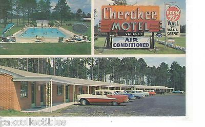 Cherokee Motel near Waycross,Georgia (Old Cars) - Cakcollectibles - 1