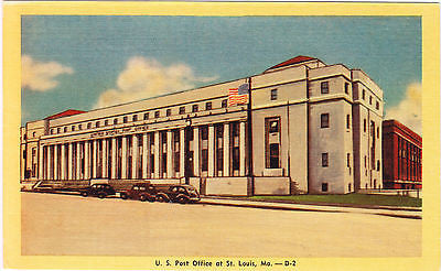 U. S. Post Office at St. Louis Missouri Postcard - Cakcollectibles