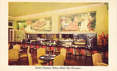 Lotta's Fountain Palace Hotel San Francisco Postcard - Cakcollectibles