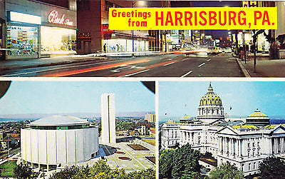 Greetings From Harrisburg, PA Postcard - Cakcollectibles
